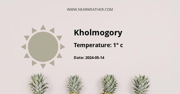 Weather in Kholmogory