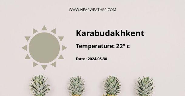 Weather in Karabudakhkent
