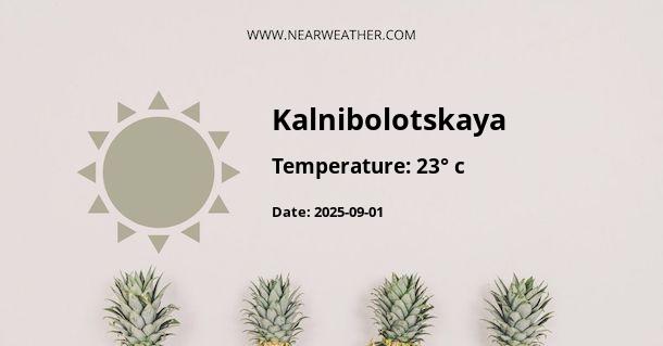 Weather in Kalnibolotskaya