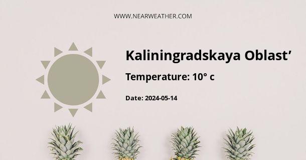 Weather in Kaliningradskaya Oblast’