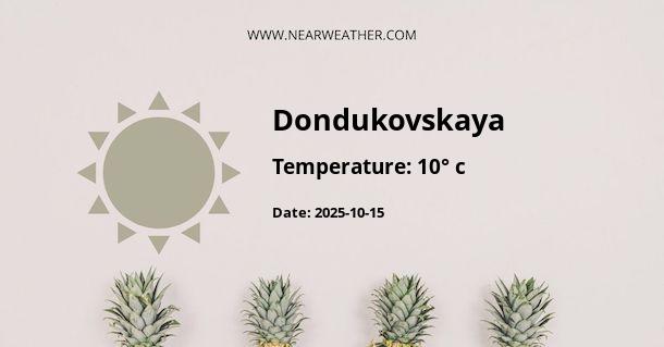 Weather in Dondukovskaya