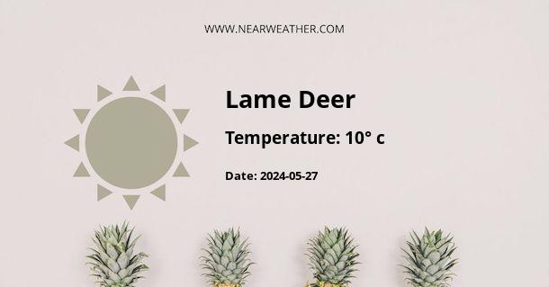 Weather in Lame Deer