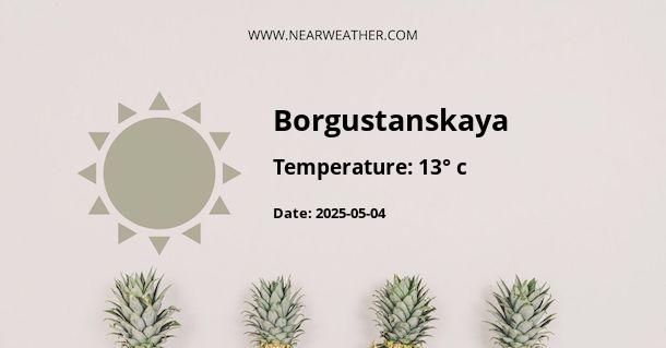 Weather in Borgustanskaya