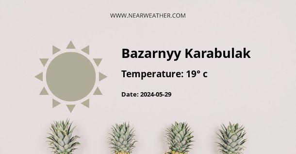 Weather in Bazarnyy Karabulak