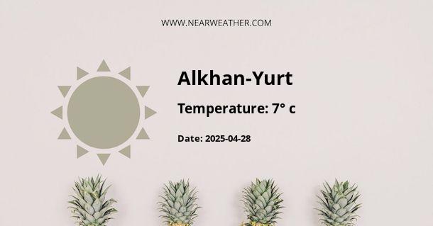 Weather in Alkhan-Yurt