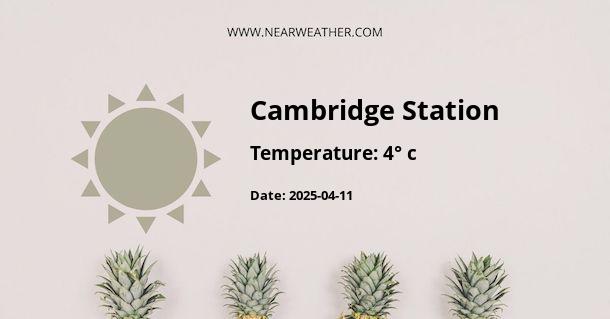 Weather in Cambridge Station