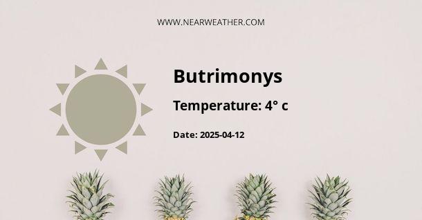 Weather in Butrimonys