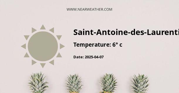 Weather in Saint-Antoine-des-Laurentides