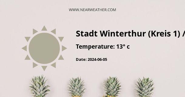 Weather in Stadt Winterthur (Kreis 1) / Neuwiesen