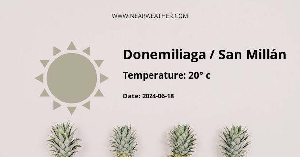 Weather in Donemiliaga / San Millán
