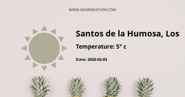Weather in Santos de la Humosa, Los
