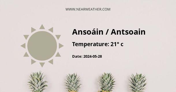 Weather in Ansoáin / Antsoain