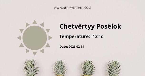 Weather in Chetvërtyy Posëlok