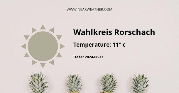 Weather in Wahlkreis Rorschach