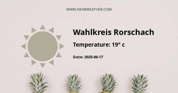 Weather in Wahlkreis Rorschach