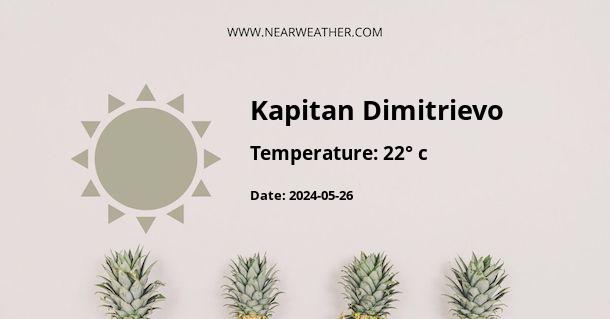 Weather in Kapitan Dimitrievo