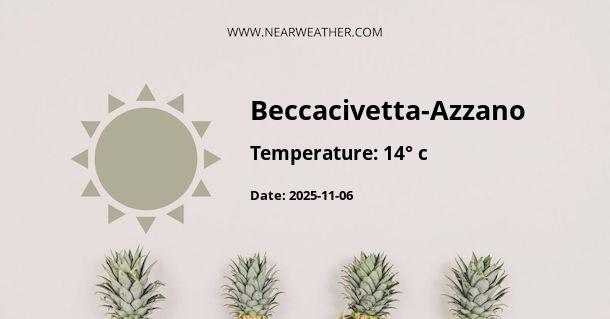 Weather in Beccacivetta-Azzano