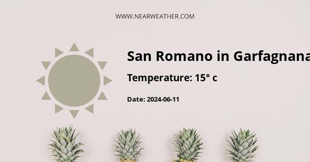 Weather in San Romano in Garfagnana