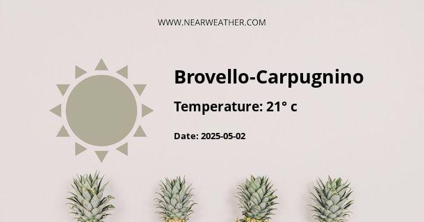 Weather in Brovello-Carpugnino