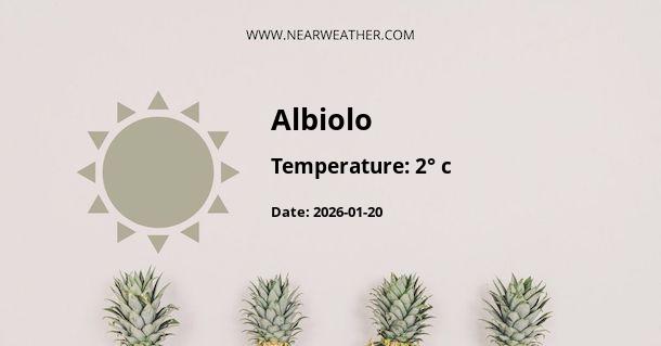 Weather in Albiolo