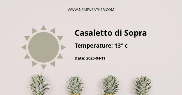 Weather in Casaletto di Sopra