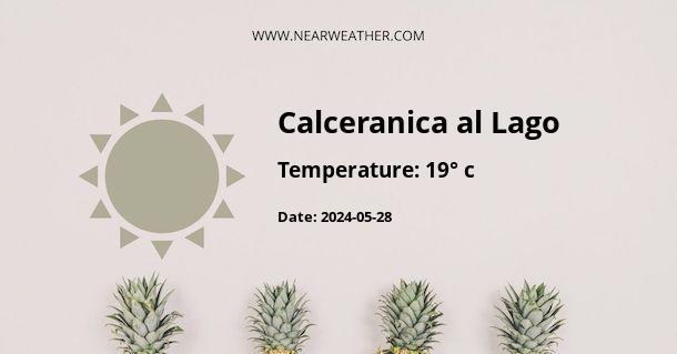 Weather in Calceranica al Lago