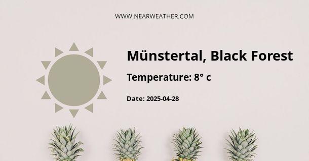 Weather in Münstertal, Black Forest