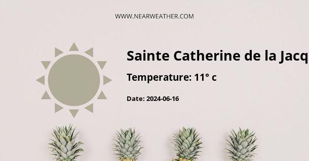 Weather in Sainte Catherine de la Jacques Cartier