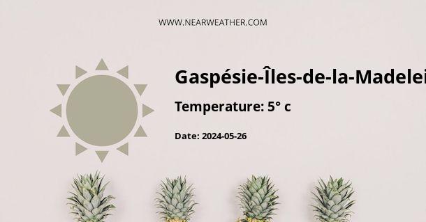 Weather in Gaspésie-Îles-de-la-Madeleine