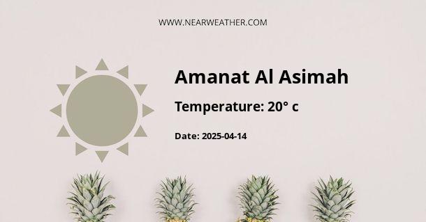 Weather in Amanat Al Asimah