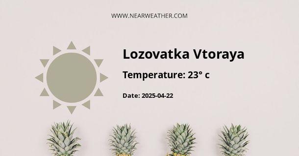 Weather in Lozovatka Vtoraya