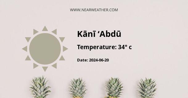 Weather in Kānī ‘Abdū