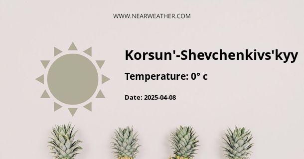 Weather in Korsun'-Shevchenkivs'kyy