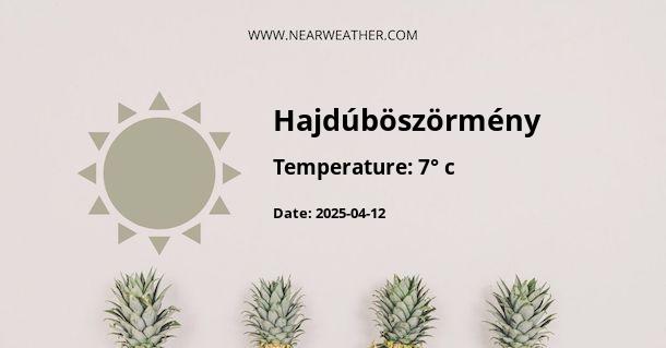 Weather in Hajdúböszörmény