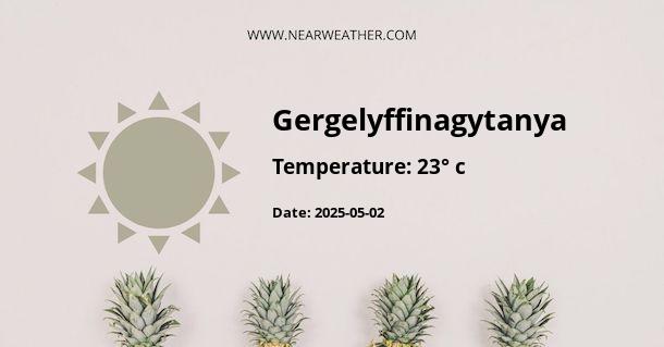 Weather in Gergelyffinagytanya