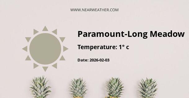 Weather in Paramount-Long Meadow