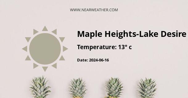Weather in Maple Heights-Lake Desire