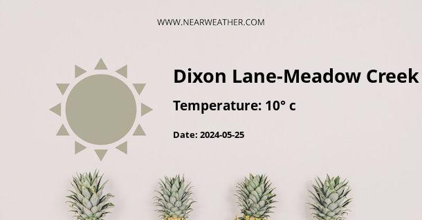 Weather in Dixon Lane-Meadow Creek