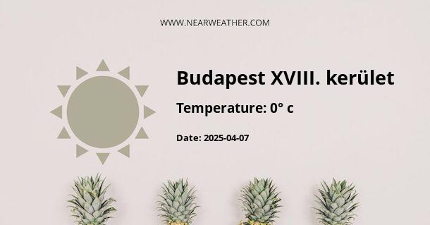 Weather in Budapest XVIII. kerület