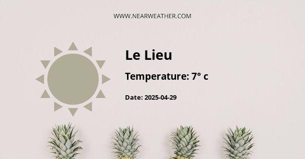 Weather in Le Lieu