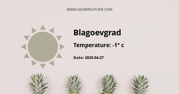 Weather in Blagoevgrad