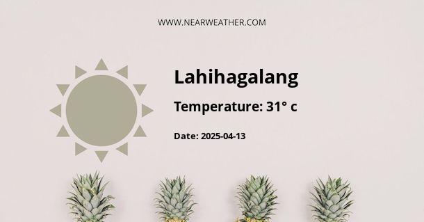 Weather in Lahihagalang