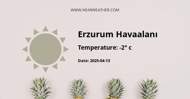 Weather in Erzurum Havaalanı