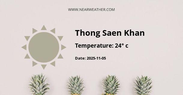 Weather in Thong Saen Khan