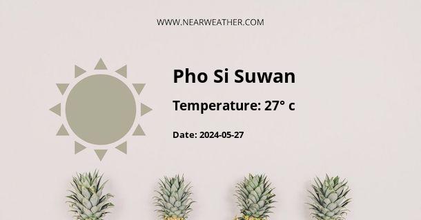 Weather in Pho Si Suwan