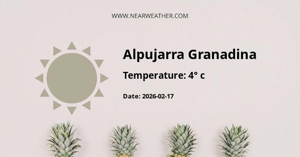 Weather in Alpujarra Granadina