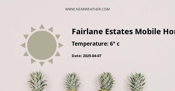 Weather in Fairlane Estates Mobile Home Park