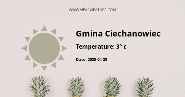 Weather in Gmina Ciechanowiec