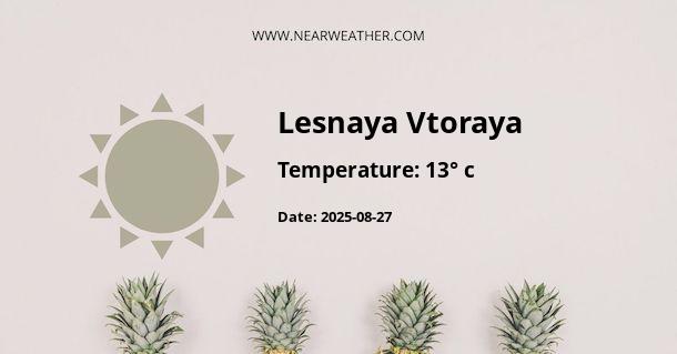 Weather in Lesnaya Vtoraya