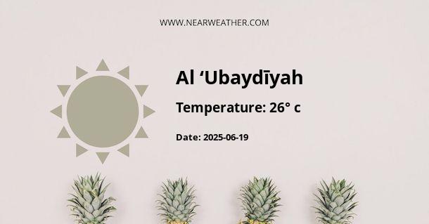 Weather in Al ‘Ubaydīyah